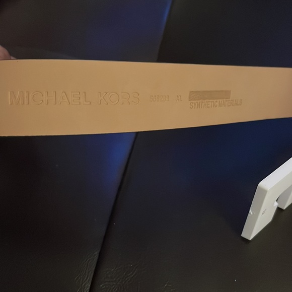 Michael Kors Logo Print Belt (navy)- XL - Picture 5 of 6